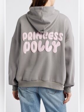 Princess Polly Graphic Print Logo Hoodie